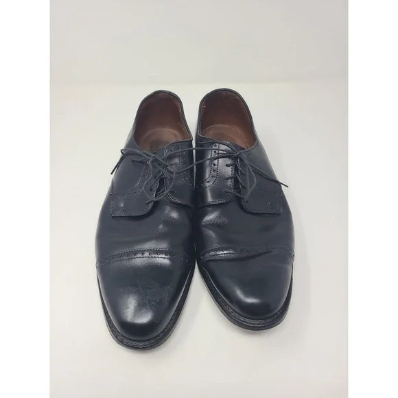 Allen Edmonds Clifton 3308 Black Leather Cap Toe Oxford Dress Shoes Mens 12