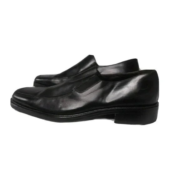Johnston & Murphy Black Leather Shoes Men's Size 11 M Handcrafted in Italy