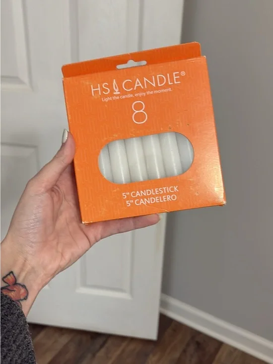 H & Candle White 8-Pack 5