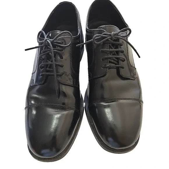 Nunn Bush Dress Shoes Men's 10M Black Leather Oxford Comfort Gel Insole