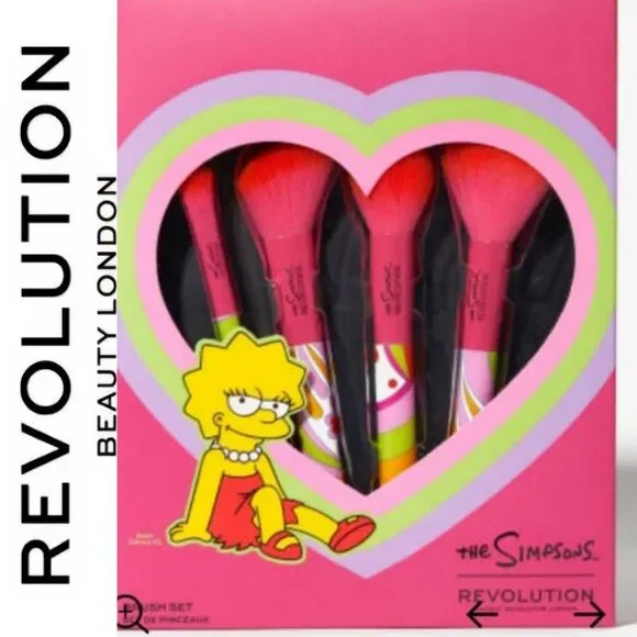 Revolution Beauty X The Simpsons Sunmer Of Love Brush‎ Set