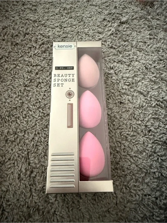 New kensie Pink  3-Piece Beauty Sponge Set