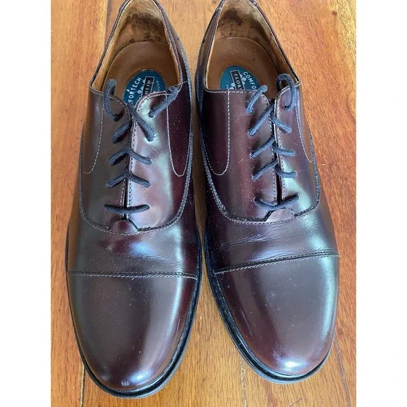 Florsheim Lexington Mens 10.5 Burgundy Oxford Cap Toe Classic Elegance Dress