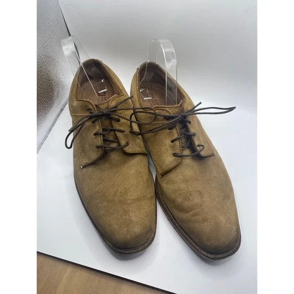 FootJoy Oxford Dress Shoes Suede Leather Brown Lace Up Mens Size 9.5M‎