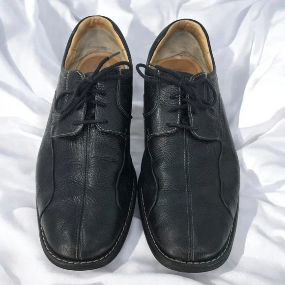Johnston‎ & Murphy Sheepskin Mens Split Toe Dress Leather Oxford Shoes Sz 12M