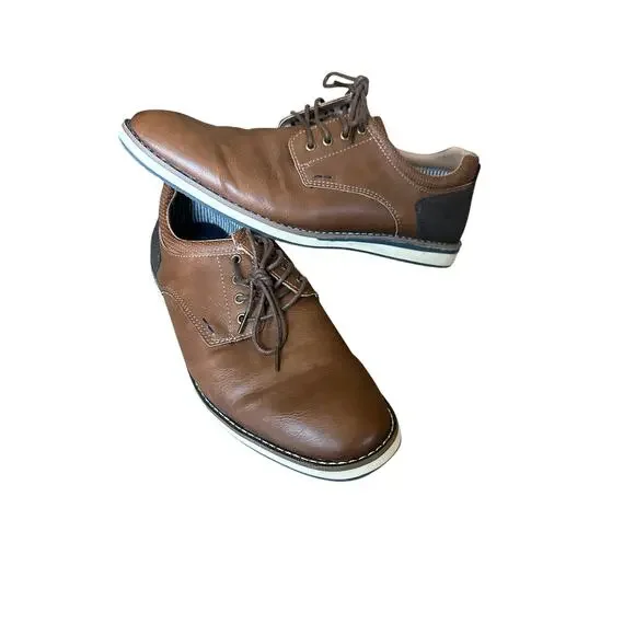 Nunn Bush Hyde II Brown Derby Shoes size 12