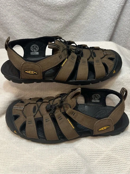 New Men’s Keen sandals 13 EU 47 Newport Clearwater tan brown bison water shoe 13