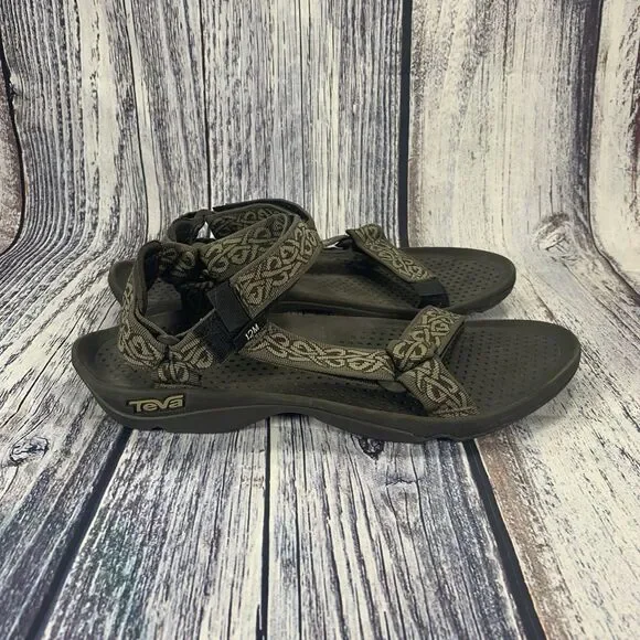 Teva Hurricane 6502 Brown Adjustable Straps Sandals Men’s Size 12