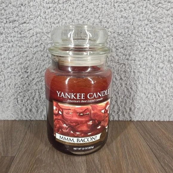 Yankee Candle MMM BACON Collector Edition Large Jar 22oz Scented Candle Rare