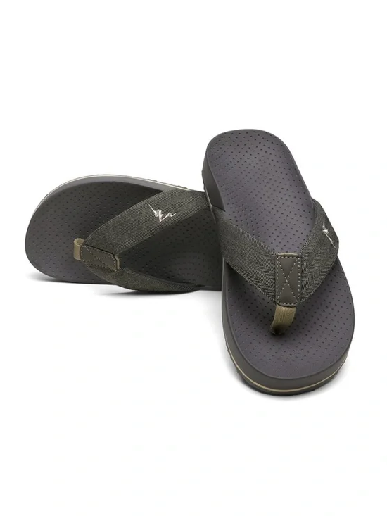 NORTIV 8 Men's Flip Flop with Arch Support Orthotic for Flat Feet