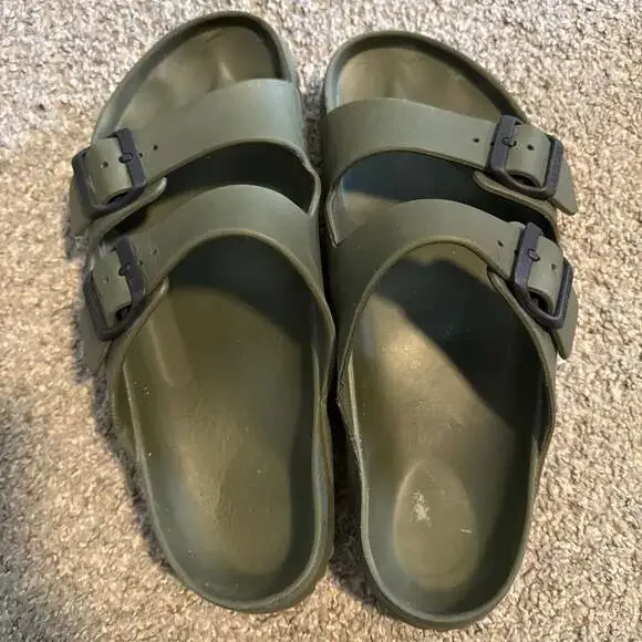 Birkenstock Arizona EVA Waterproof Slide Sandals - Olive Green men’s 8