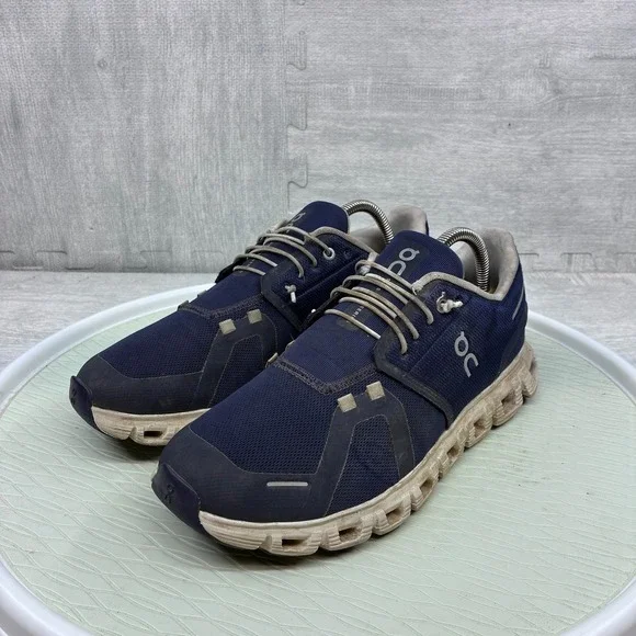 On Cloud 6 Running Shoes Mens 9.5 Blue Mesh CloudTec Sneakers 19.4010