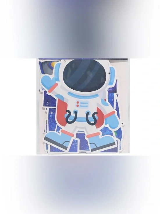 Astronaut Party Cutouts - Blue, Red and White Space Decorations
