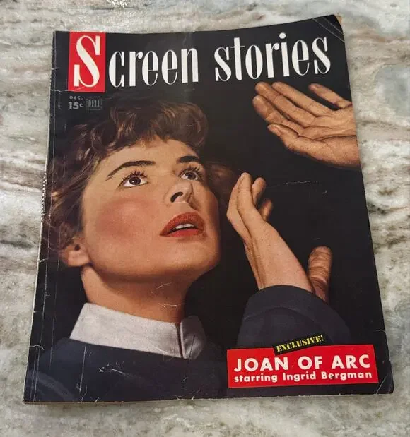 Vtg Screen Stories Magazine Dec. 1948 Ingrid Bergman Ads Fashion +