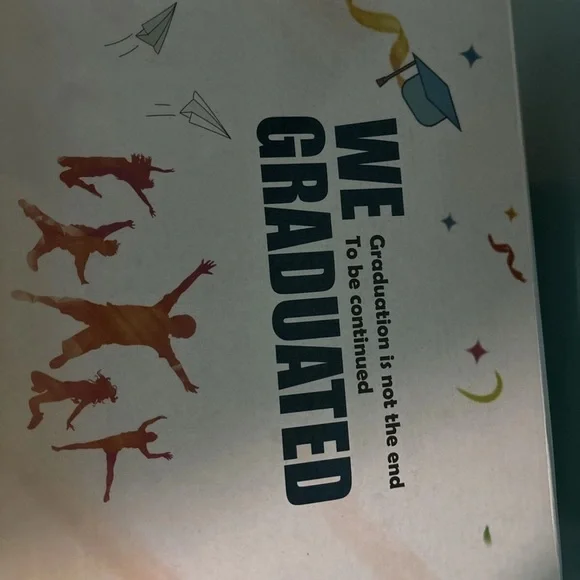 Source Unknown Graduation Party Banner - Multicolor