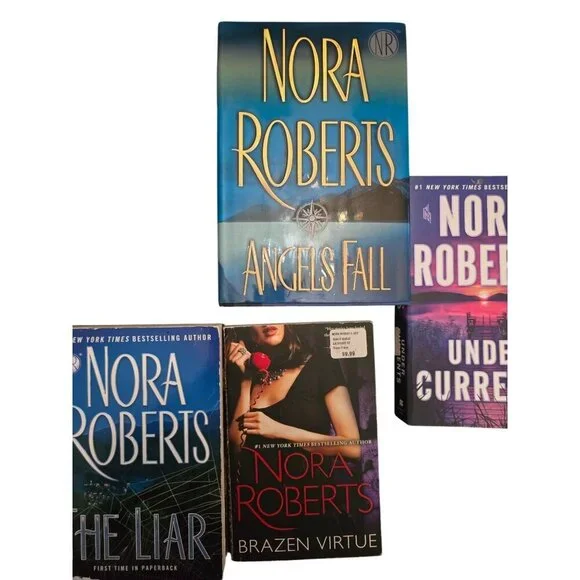 Nora Roberts Book Lot Angels Fall The Liar Brazen Virtue