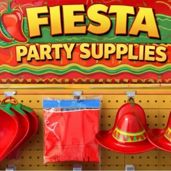 Fiesta Red Party Supplies Table Cover - Fiesta