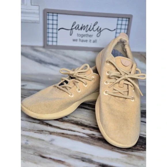 Allbirds Mens Wool‎ Runner Yellow Merino Wool Sneakers Size 12