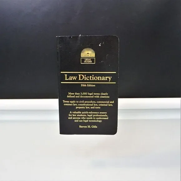 Law Dictionary Barron's Legal Guides By Steven Gifis Vinyl Bound 2003