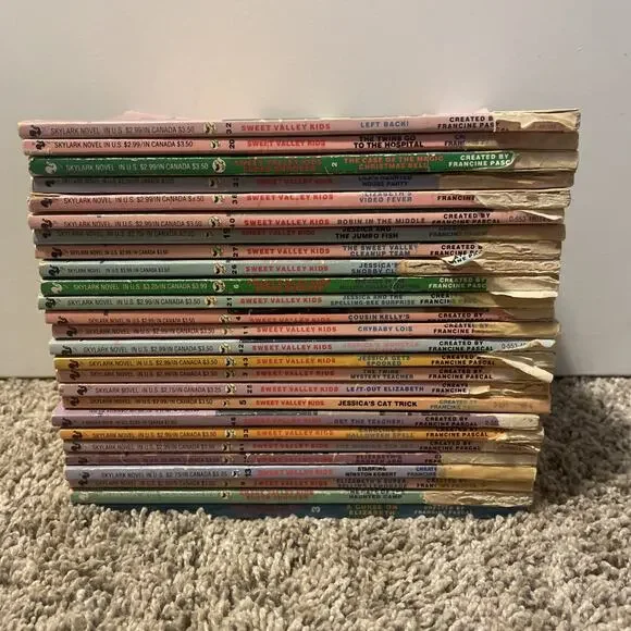 Vintage Sweet Valley Kids Lot of 26 Books Francine Pascal 90s YA Paperback Set