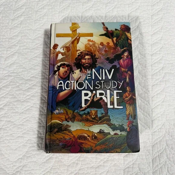 David C Cook NIV Action Study Bible Hardcover Multicolor Comic‎ Style