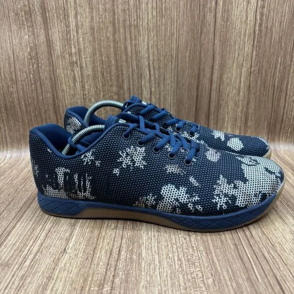 NOBULL Trainer SuperFabric Men Size 12.5 EU‎ 47 Navy Blue Floral Print Sneaker