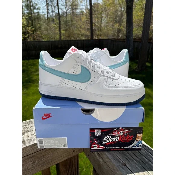 Nike Air Force 1 Low Puerto Rico Day White Blue DQ9200-100 Mens‎ Size 14 New