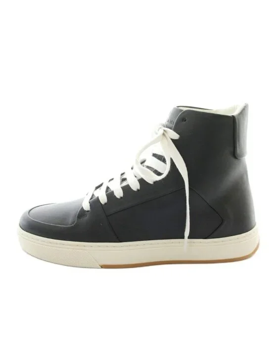 Bottega Veneta Speed Star Sneakers High Cut Leather Black 39