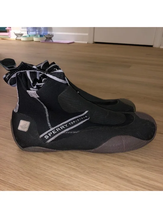 SPERRY TOP SIDER EBB TIDE MID SEA SOCK WATER SHOES NEOPRENE BLACK MENS SIZE 10