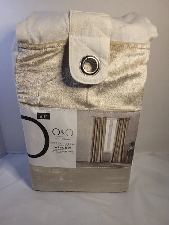 Olivia & Oliver luster viscose velvet curtains 84