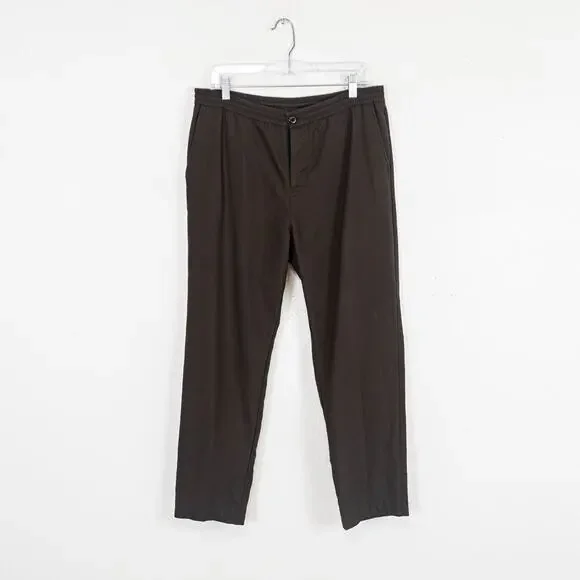 Stussy Bryan Pant in Brown Drawstring elastic waist size Large