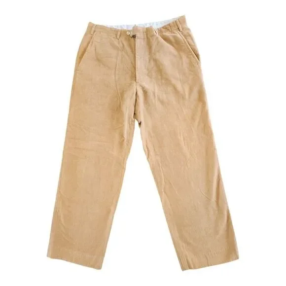 Valentini Mens Corduroy Golf Coastal Pants Made In Italy 100% Cotton  Size US 36