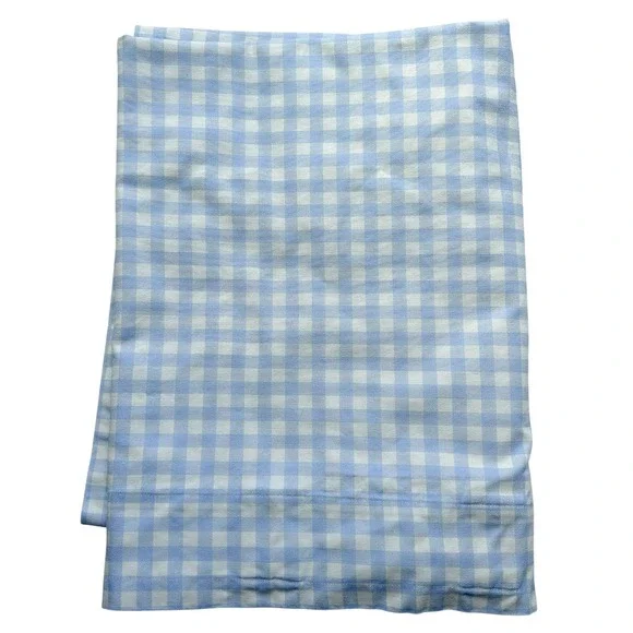 Spoonflower Blue Gingham Curtain‎ Panel 82