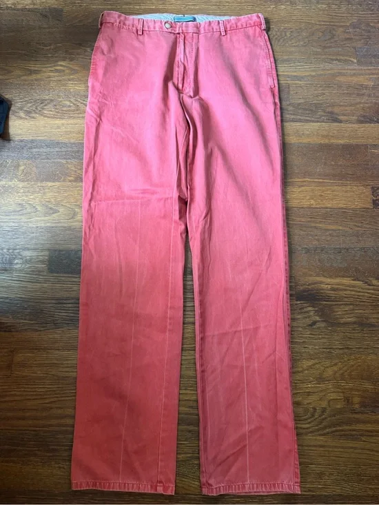 Men's Peter Millar 35 Coral Chino Pants - Casual Straight Fit
