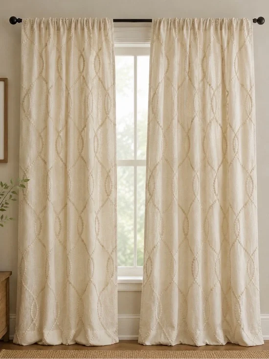 100% Lined Linen Panel Set