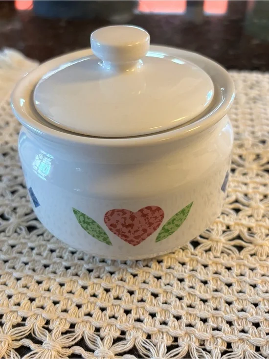 White Ceramic Heart & Star Salt and Pepper Shakers - Unbranded
