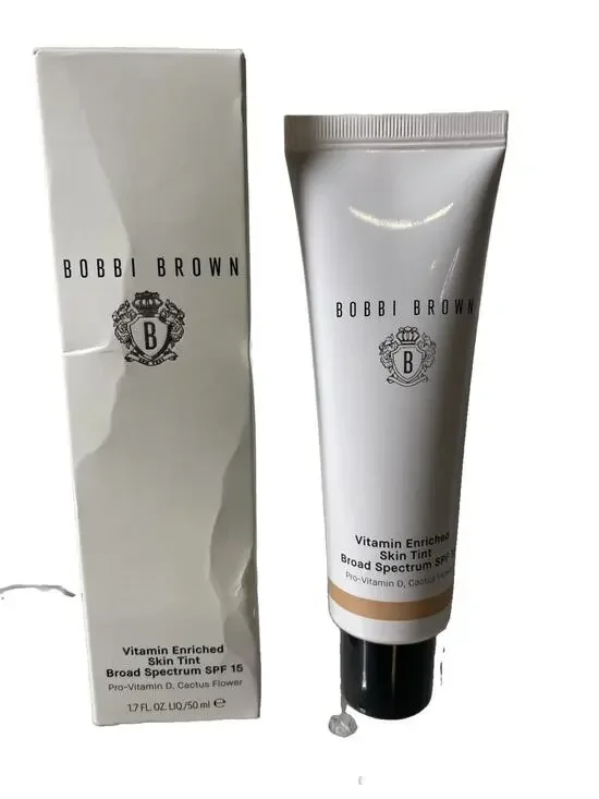 BOBBI BROWN Vitamin Enriched Skin Tint SPF 15- Light 3 - 1 OZ/ 50ml- Not Sealed