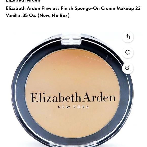 Elizabeth arden One  finish sponge on cream ecru 35 oz will send sponge @25 Each