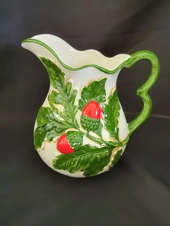 RARE Vintage Relpo Acorn & Oak Leaf Pitcher Planter
