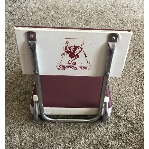 Vintage Alabama Crimson Tide Football Hardback Stadium Bleacher Cushion Seat
