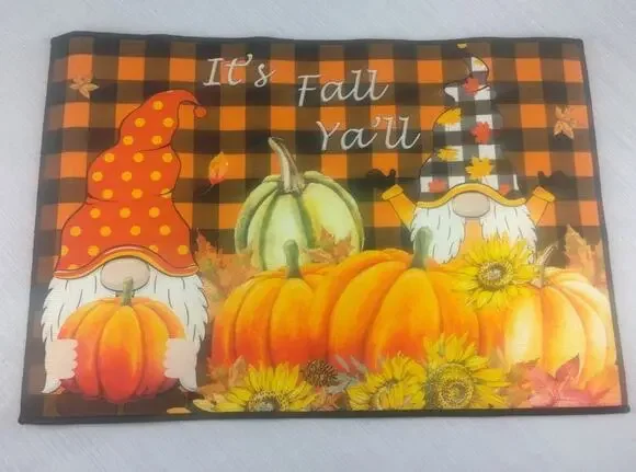 Generic Fall Thanksgiving Welcome Doormat, Indoor Outdoor Pumpkin Sunflower...