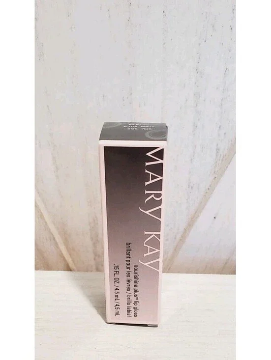 New In Box Mary Kay Nourishine Lip Gloss Cream & Sugar #047925 .15 Fl