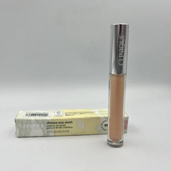 NEW! Clinique Pop Plush Creamy Lip Gloss 07 Airkiss Pop - 0.11oz/3.4ml Full Size