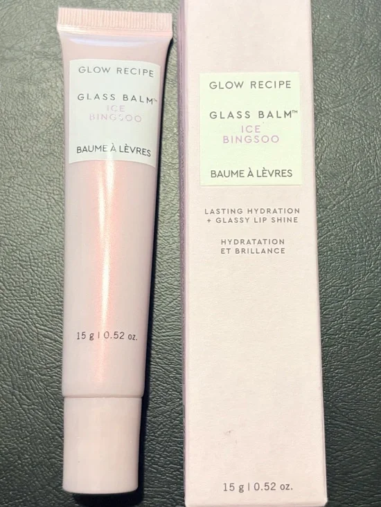 🌻 Glow Recipe Glass Balm Ice Bingsu Lip Balm New FullSz
