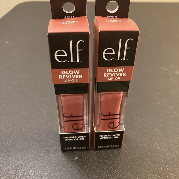 2x e.l.f. Glow Reviver Lip Oil Hydrating Tinted Lip Oil with Jojoba Avocado Oil‎