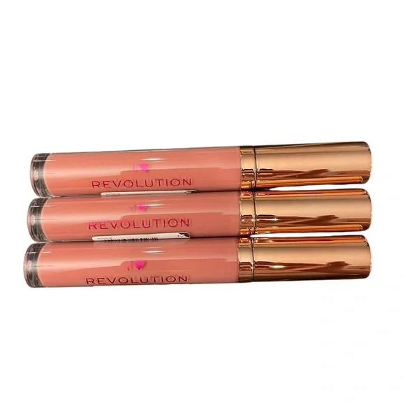 I Heart Revolution .19 Fl. Oz. NEW Chocolate Brownie Lip Gloss Makeup Revolution