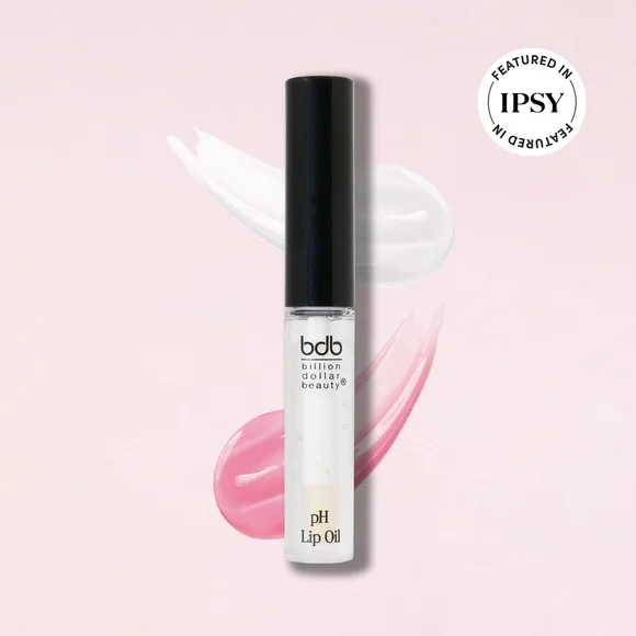 NIB Billion Dollar Beauty pH Lip Oil Blushing Effect Clear To Pink 3.5mL