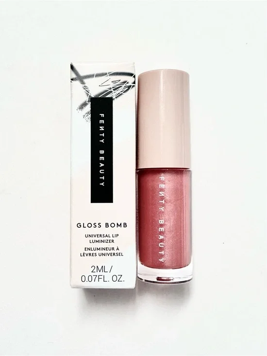 Fenty Beauty Gloss Bomb Universal Lip Luminizer • Fu$$y • Shimmering Pink • Mini