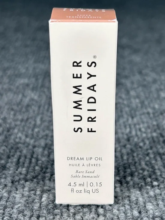SUMMER FRIDAYS Dream Lip Oil BARE SAND 0.15 fl oz Shine Hydrating Vegan