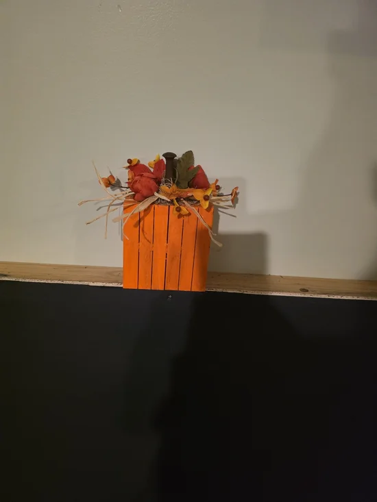 Orange Faux Floral Pumpkin Accent - Home Accents Faux Florals